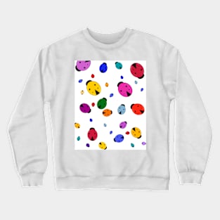 Fun bright ladybug pattern Crewneck Sweatshirt